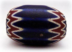 シェブロン　"Chevron", African trade bead